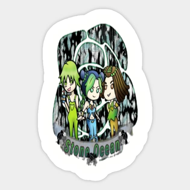 Stone ocean Sticker by RW